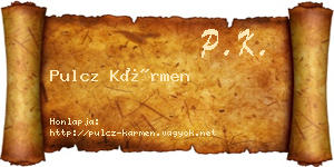 Pulcz Kármen névjegykártya